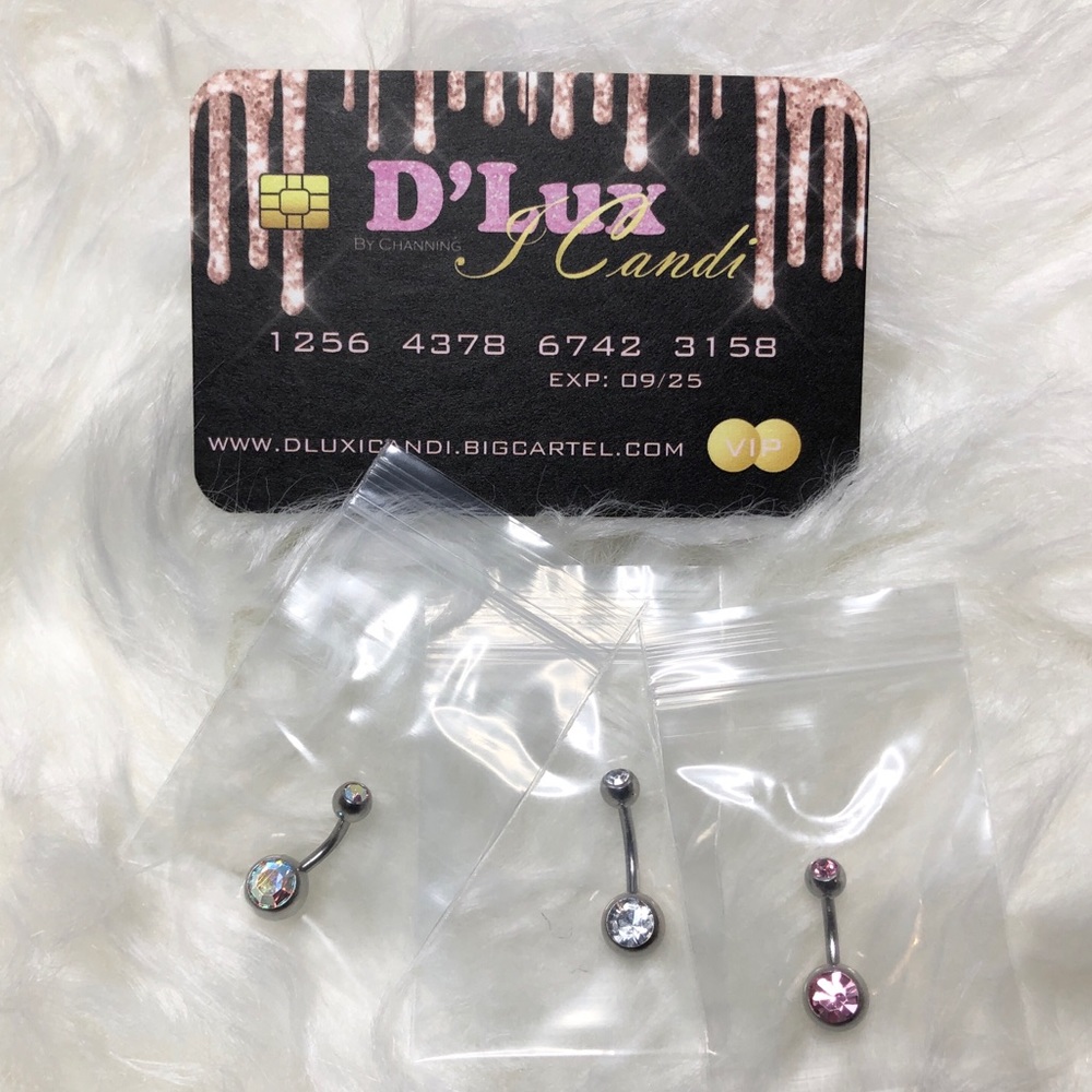 Crystal Belly Rings